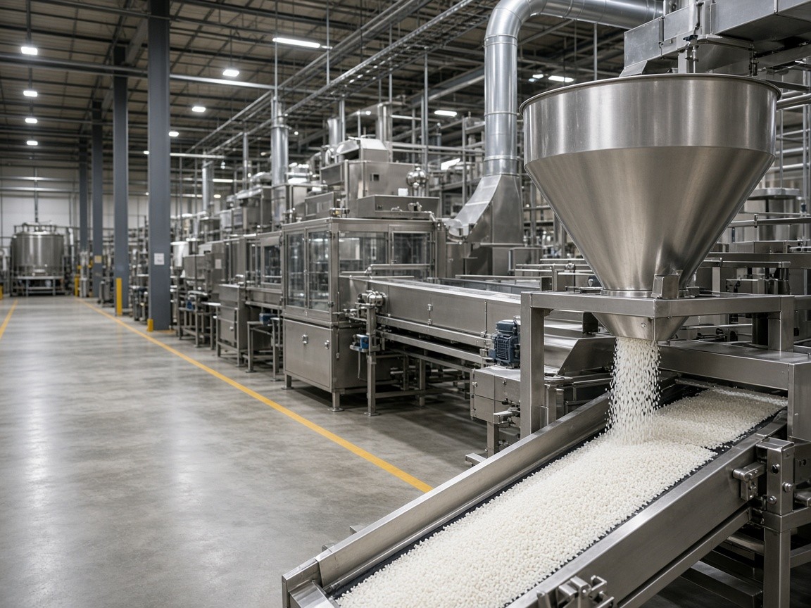 Milling line inside Bandaru Rice Mill